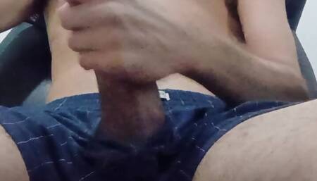 Reading a erotic story and playing my dick