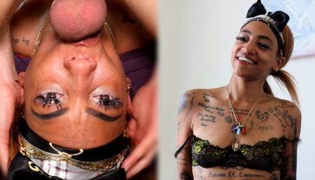 Bust In Berrys Throat! Interracial Facefuck
