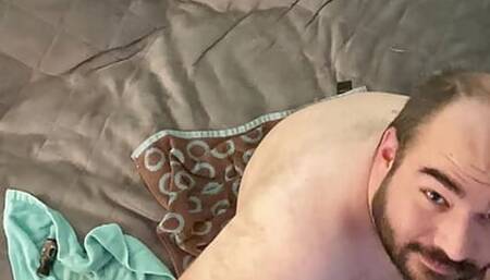 Just relaxing with my fuck sleeve with cumshot
