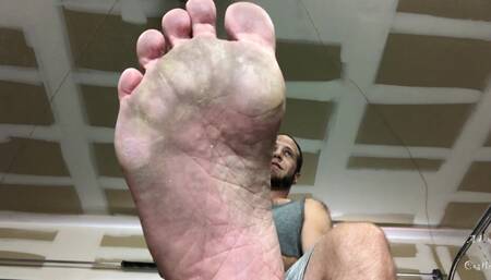 Basketball coach foot worship POV