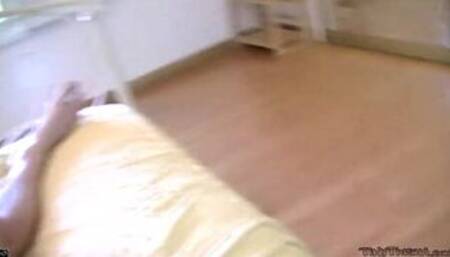 Tiny trisha fucking hard dick in POV