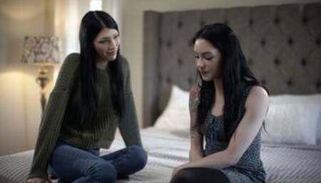 TS stepmom gives a fucking lesson to her