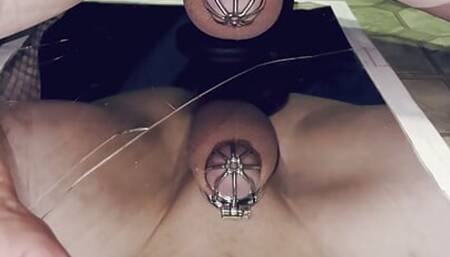Sissy slut filling her pussy