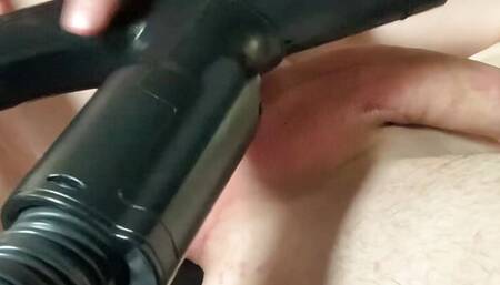 (full body part 1) young sissy furry femboy has sex with a vacuum cleaner and plays with her tight anal