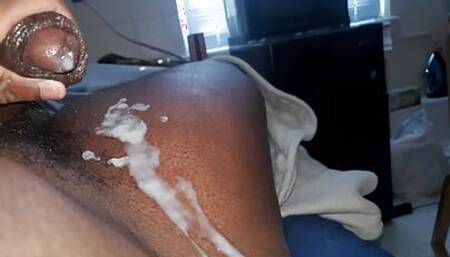Wasting cum on camera