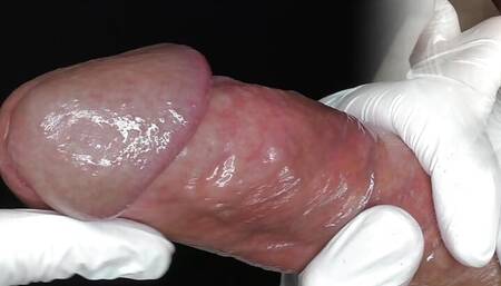 Medical examination of the urethra and extraction of a sperm sample. View I