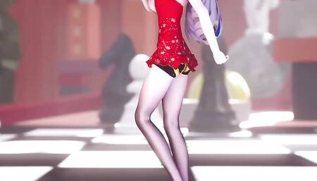 Cutie In Dress And Long Legs Dancing (3D HENTAI)