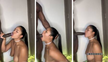 she takes all the cum from the bbc -amateur couple- nysdel