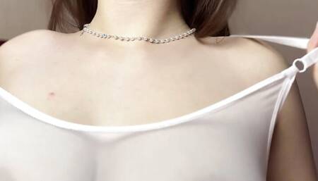 Vivid orgasm from a student with big tits