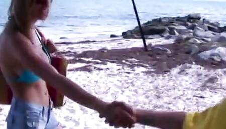 Ivana Is A Beautiful Blonde Who Loves To Fuck On The Beach And Drink Cum feat. Ivana Branchi,Jimmy Dix - Perv Milfs n Teens