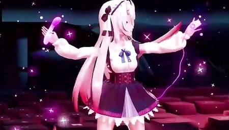 Cute Dance + Gradual undressing (3D HENTAI)