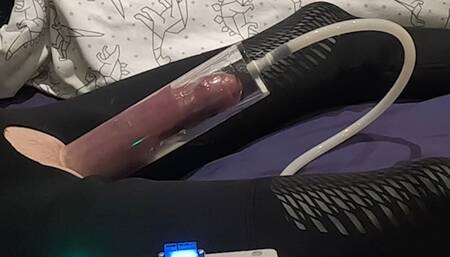 Pump and cum - Milked by the machine.