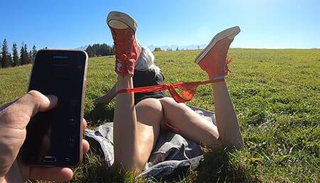 Public Remote Control Her Sexy Pussy!