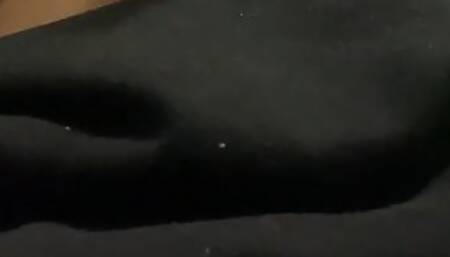 One way to get my big brother horny is to start rubbing my feet all over his cock