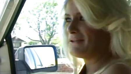 Freak pick up blond bitch and give her face what she need
