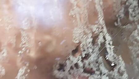 Caught stepmom fucking her dildo in the shower