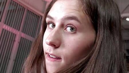 HJ medium boobs slut jerks POV cock 4 money and talks dirty