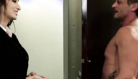 Hotel Executive Lexi Relieves Her Guest two