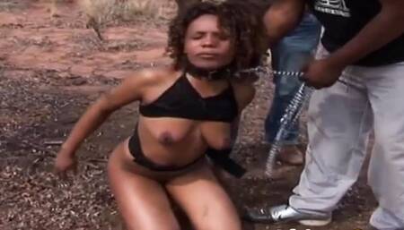 Taking My Black Wild Whore For A Walk In The Park And Hardcore Fucking Outdoor