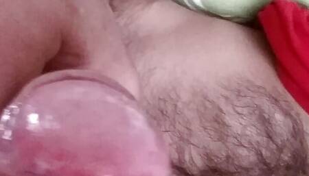 My bouncing balls and cock cumshot