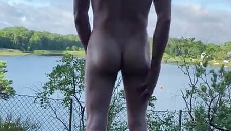 Masturbating in public