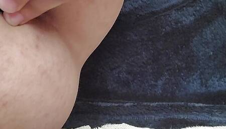 Huge 17 inch double sided dildo deep in asshole and DAP double stuffed
