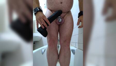 Excitement to stay in a chastity cage