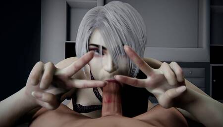 (Ivy Valentine Deep BLOWJOB) INTENSE SEX, DEEP THROAT, HOT MILF, BLOWJOB (Horny MILF, Soulcalibur 3D Porn NSFW) Thethiccart