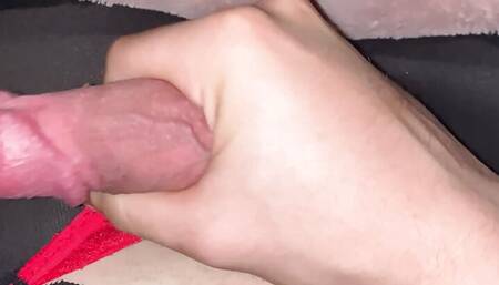 Sissy cums in pantyhose