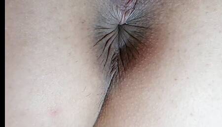 I fuck and finger my beautiful wife on the table
