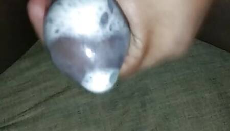 Rough Handjob with a used Condom and Cum