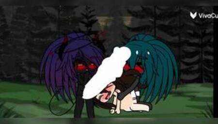 Katniss gets fucked by 2 Futa demons