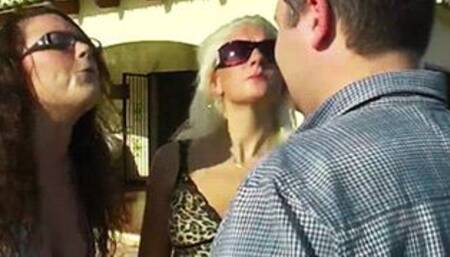 Covering fuck face in spit - Bitchy Brats & Fuck Face - MP4 Clip