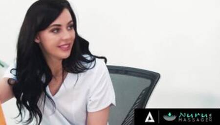 NURU MASSAGE - HOTTEST FFM THREESOME MASSAGE COMPILATION! Casey Calvert, April Olsen and Kira Noir