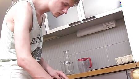 Pale College Twink Liam Satisfies His Butthole And Wanks!