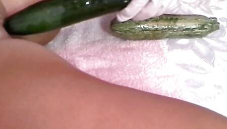 Zucchini and cucumber for the Italian doctor Nadia