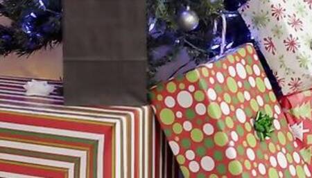 Ember Stone has a Christmas surprise for her boyfriend Damon Dice! She has purchased a Riley Reid doll, the sexiest