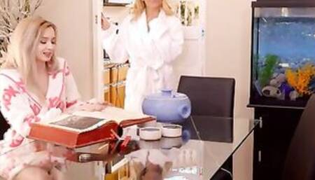 The morning after fucking Harvey for the first time, Sabrina comes into the kitchen to her step-Aunt Zelda and step-Aunt