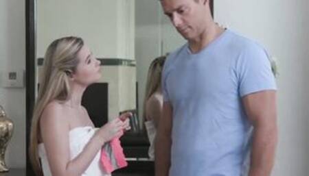 Carolina Lets Her Step Brother Taste It two