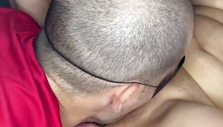 Asian milf getting her pussy eaten