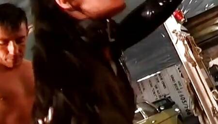 Sex slave have to fuck under comandos of his mistress!