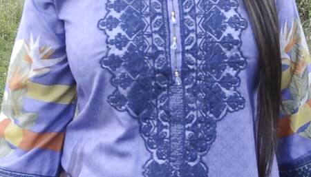 British indian slut cheats on husband fucked in tent by black cock outside