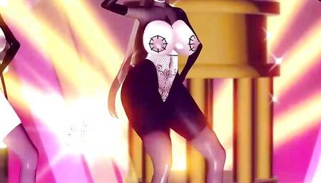 3 Sexy Girls Dancing (Ready To Take BBC)(3D HENTAI)