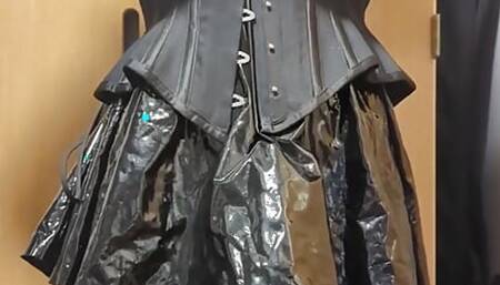 sissy corset lacing and lock