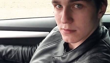 He Is Driving Around When He Sees A Good Looking Guy Walking Who Looks Like He Will Suck His Dick For Money - BIGSTR