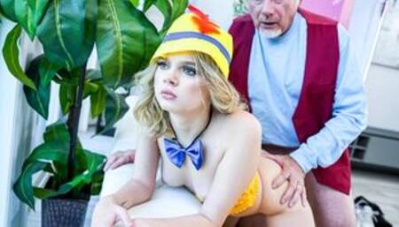 Grandpa trying out new petite bot