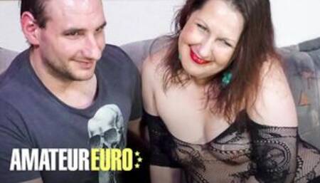 German Newbie Juicy Grey has Intense Sex with Husband in her first Tape