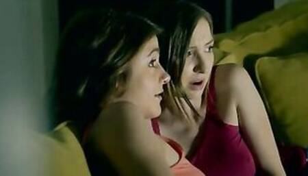 Rosalyn Sphinx and her friend Gracie Green are watching a horror flick that is even
