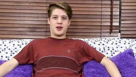 Sexy handsome Alex stroking hard his cock until he jizzes