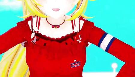 Cute Teen Dancing With Vibrator + Gradual undressing (3D HENTAI)